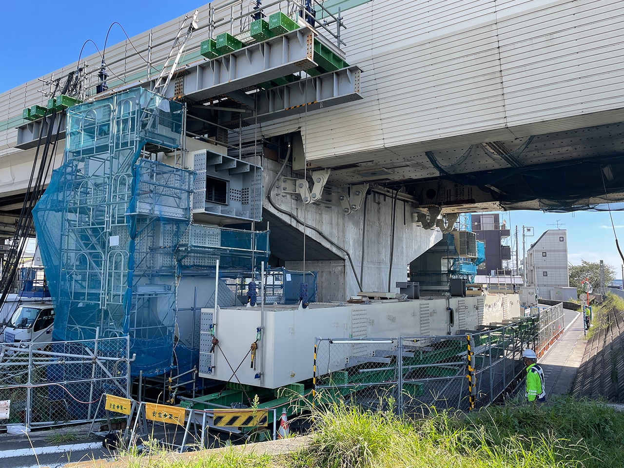 工事進捗状況：高速大師橋リニューアル