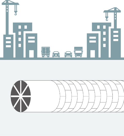 シールドトンネルの図