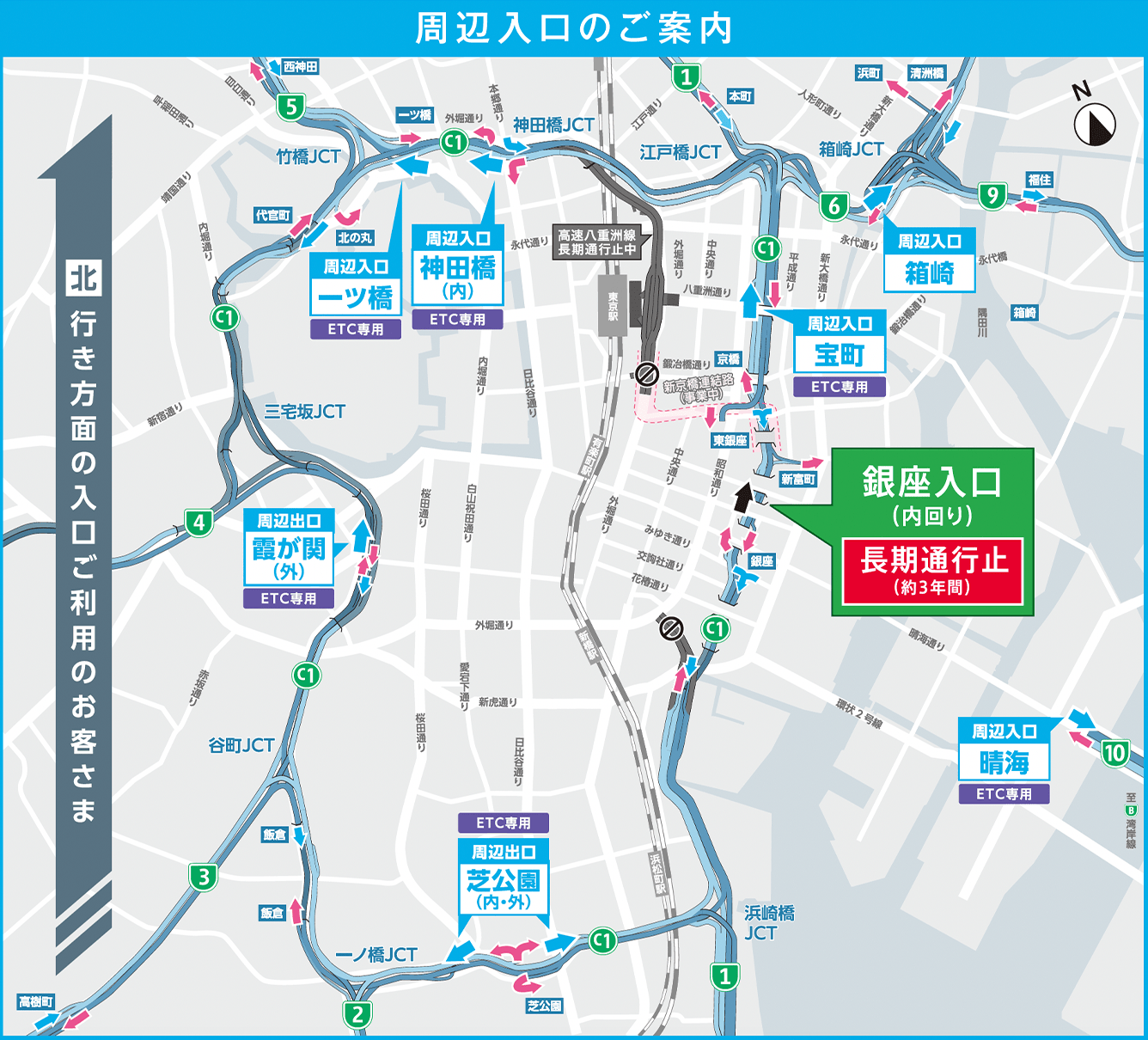 周辺入口ご案内