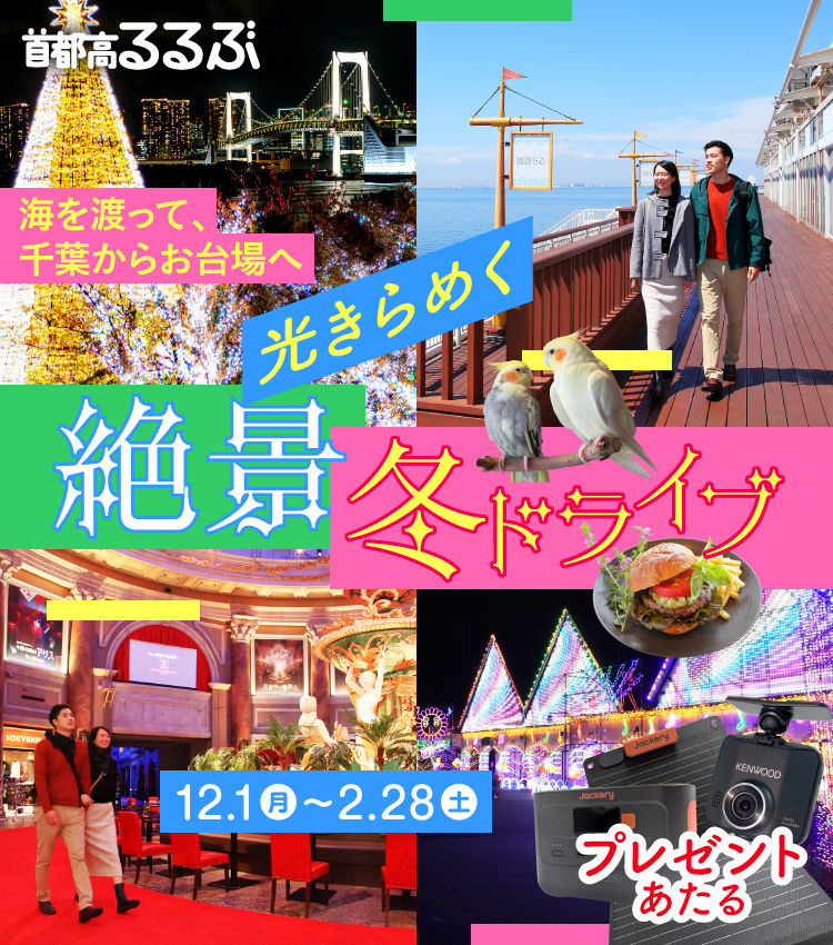 光きらめく絶景冬ドライブ