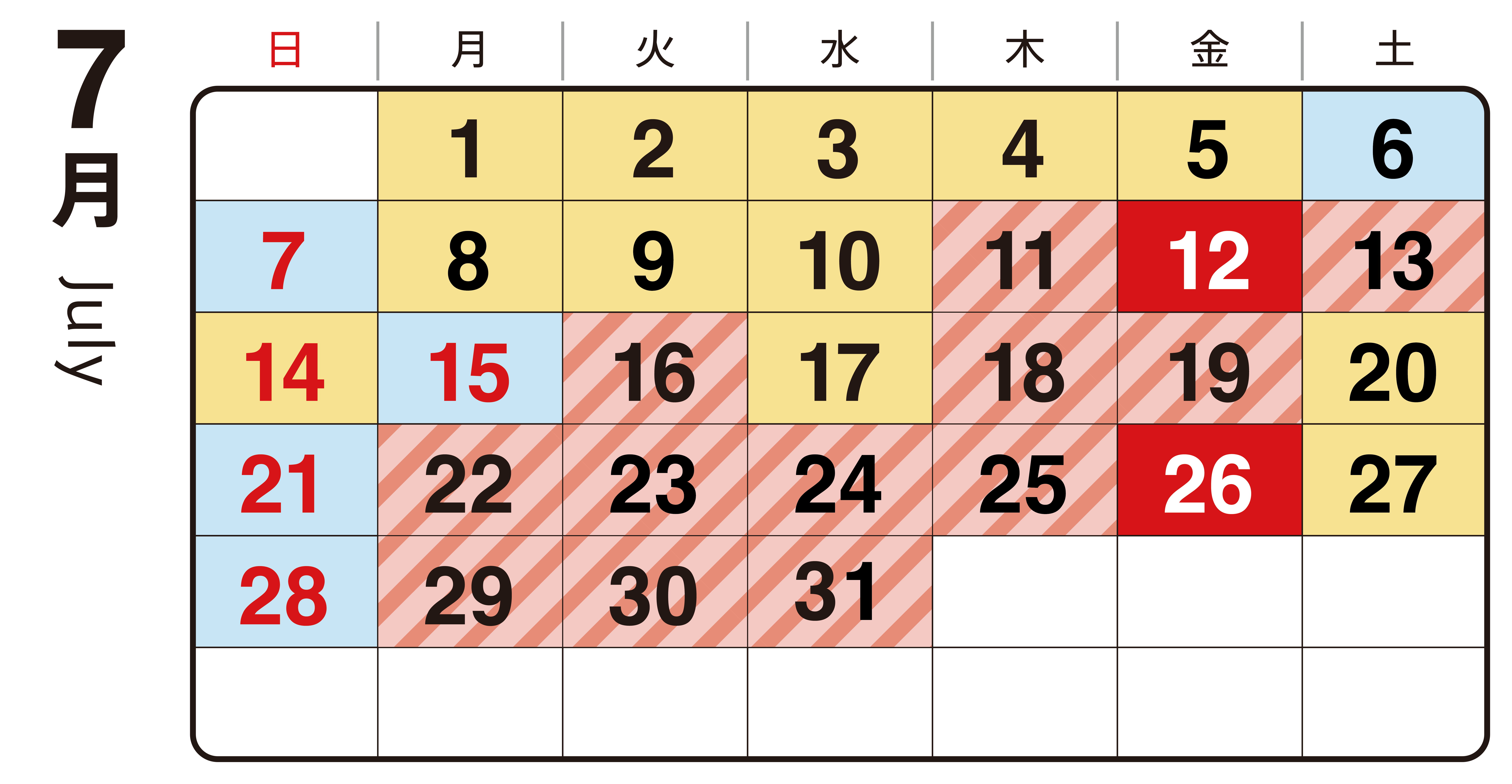 渋滞予想カレンダー3月