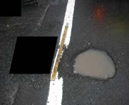 路面の穴の例